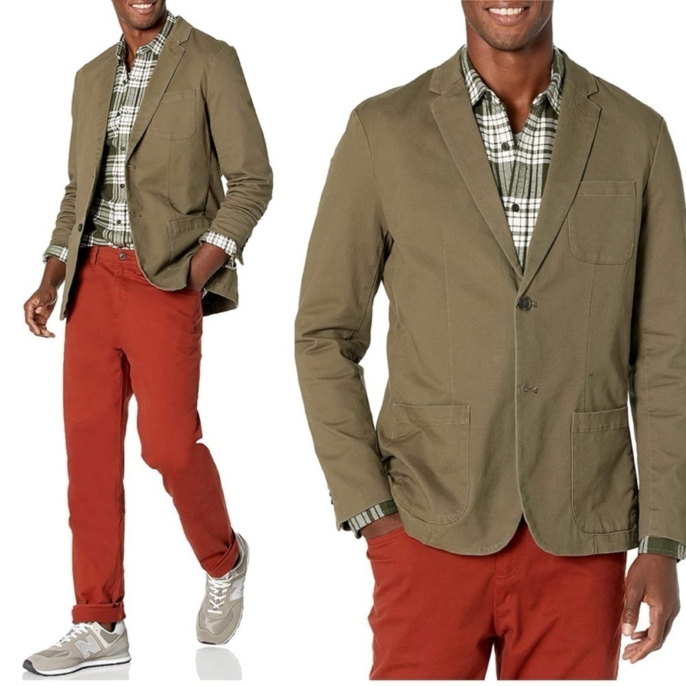 (New)Goodthreads Men's Standard-Fit Stretch Twill Blazer